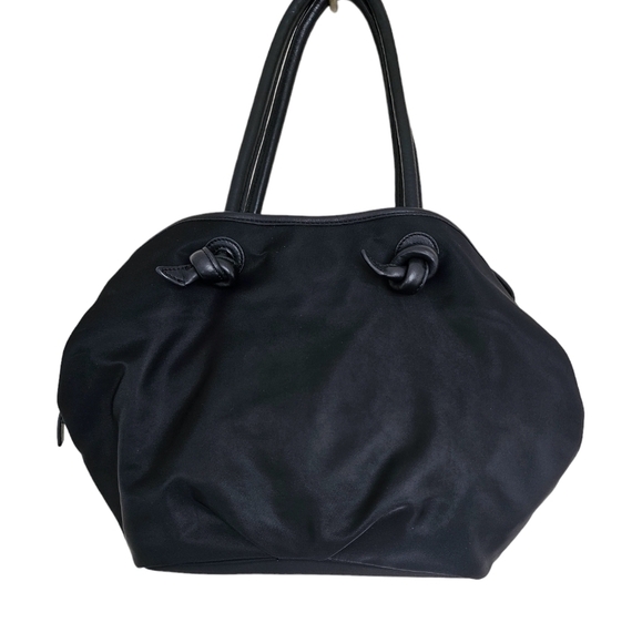 Agnes b. Voyage black nylon with the leather detailing Hobo bag medium size. - Picture 2 of 7